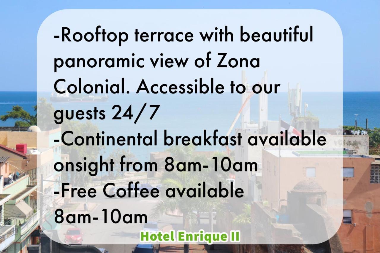 Hotel Enrique II Zona Colonial Vista Al Malecon Santo Domingo Exterior foto